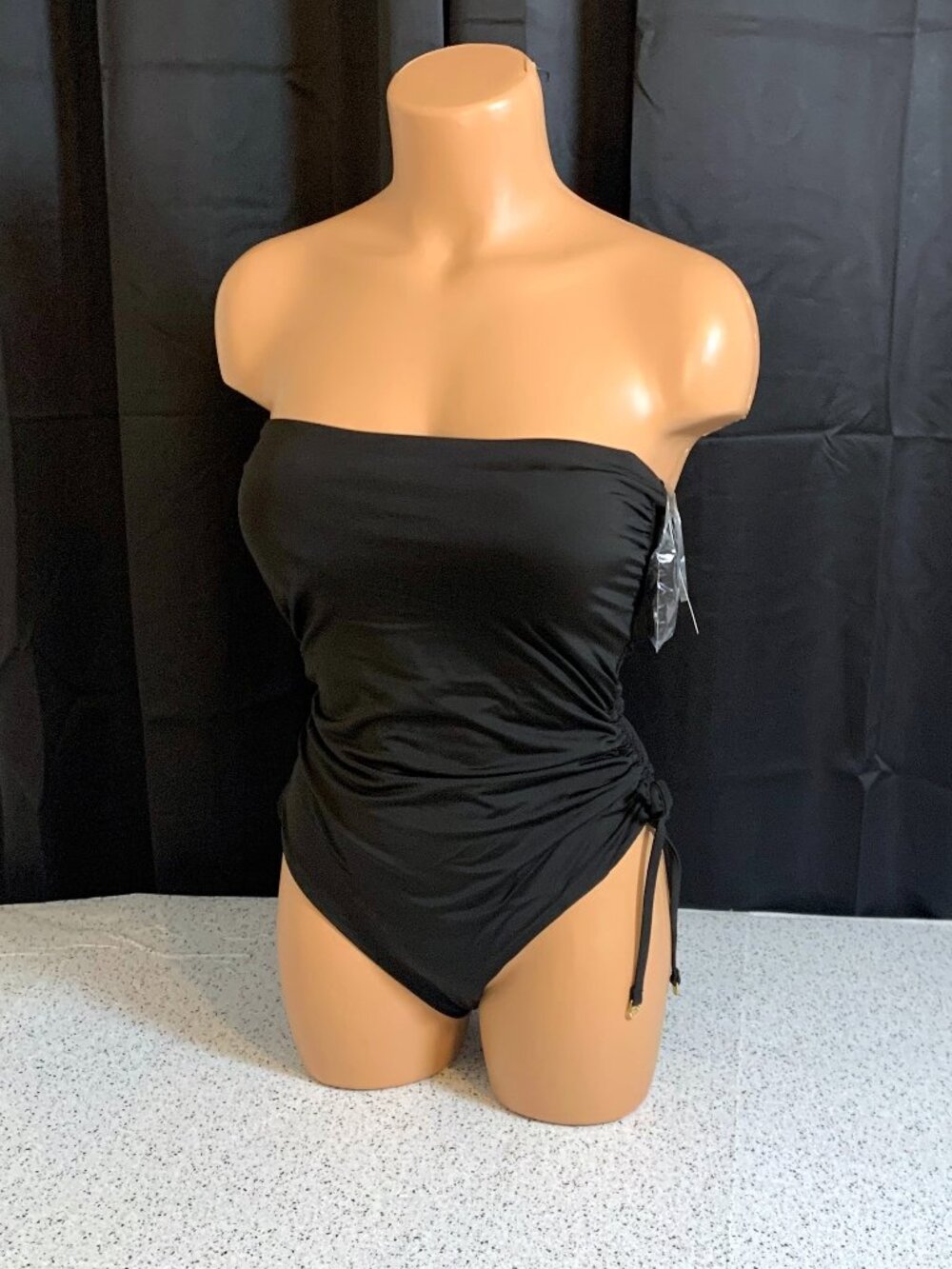 Victoria's Secret Swim Essential Ruched One-Piece Swimsuit Strapless Adjustable